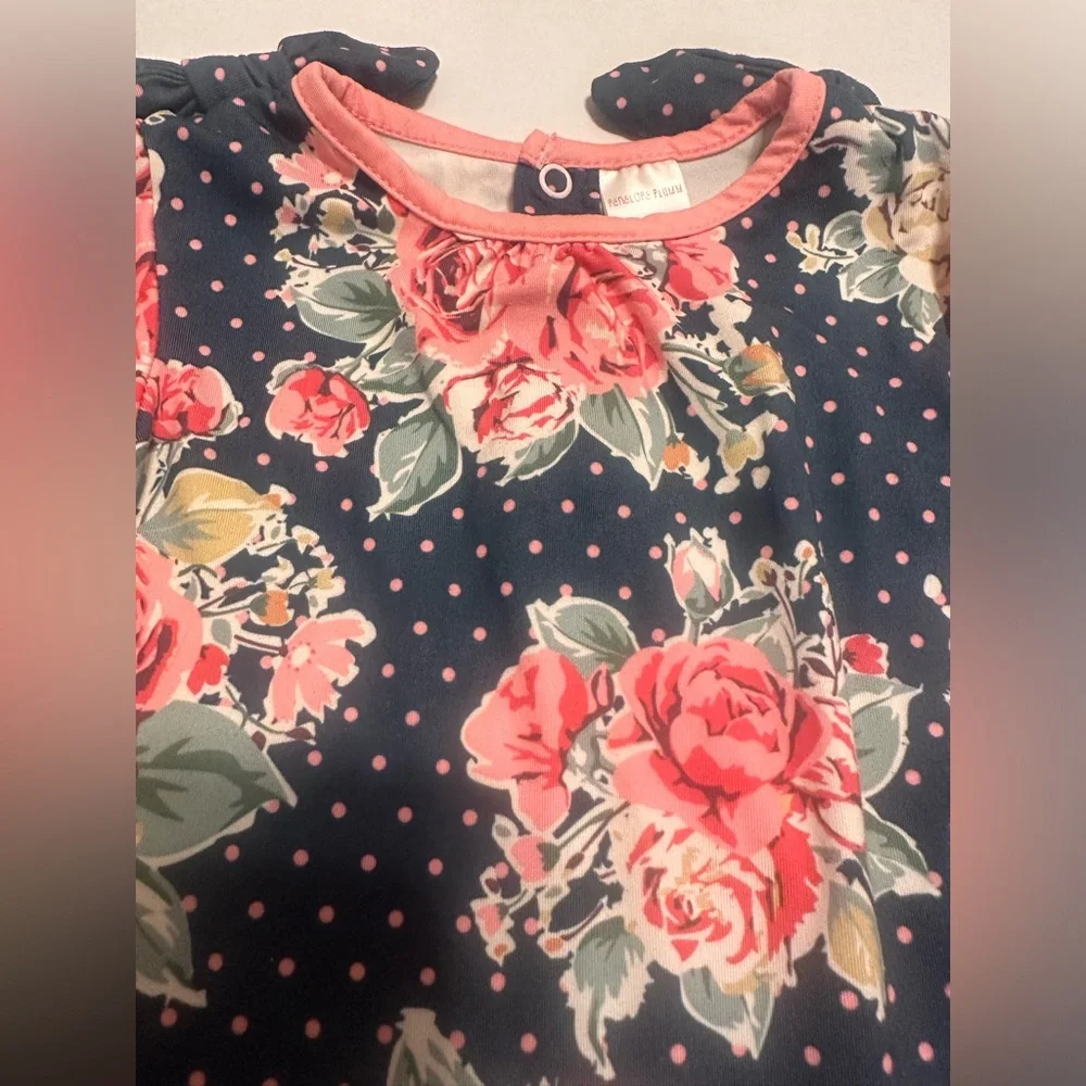 6M Penelope Plumm Floral Romper